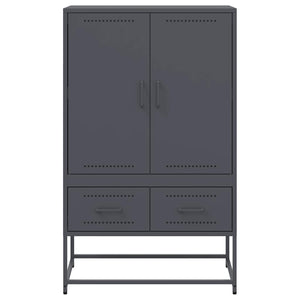 Credenza-Buffet-Armadio da cucina Antracite 68x39x111,5 cm Acciaio 683407