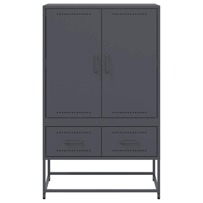 Credenza-Buffet-Armadio da cucina Antracite 68x39x111,5 cm Acciaio 683407