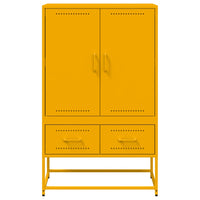 Credenza Giallo Senape 68x39x111,5 cm in Acciaio