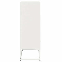 Credenza-Buffet-Armadio da cucina Bianca 68x39x111,5 cm Acciaio 699746