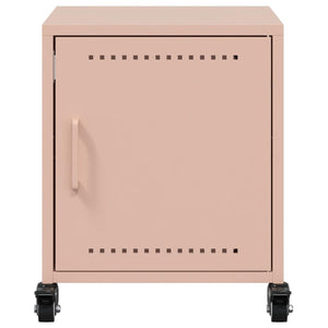 vidaXL Comodini 2 pz Rosa 36x39x43,5 cm in Acciaio