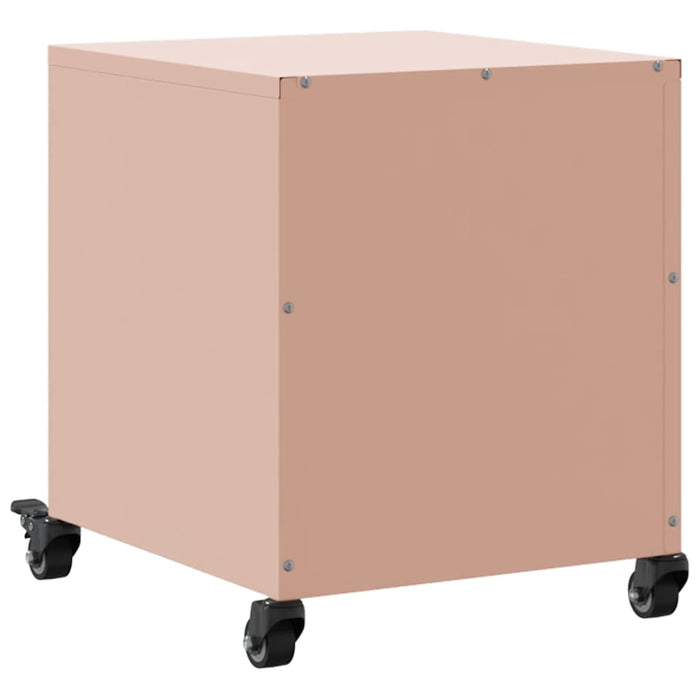Comodini 2 pz Rosa 36x39x43,5 cm in Acciaio 846617