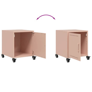 Comodini 2 pz Rosa 36x39x43,5 cm in Acciaio 846617