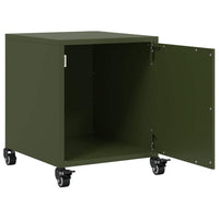 Comodini 2 pz Verde Oliva 36x39x43,5 cm in Acciaio 846623
