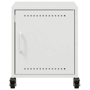 Comodini 2 pz Bianchi 36x39x43,5 cm in Acciaio 846625