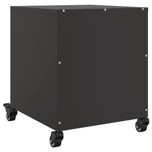 Comodini 2 pz Neri 36x39x43,5 cm in Acciaio 846627