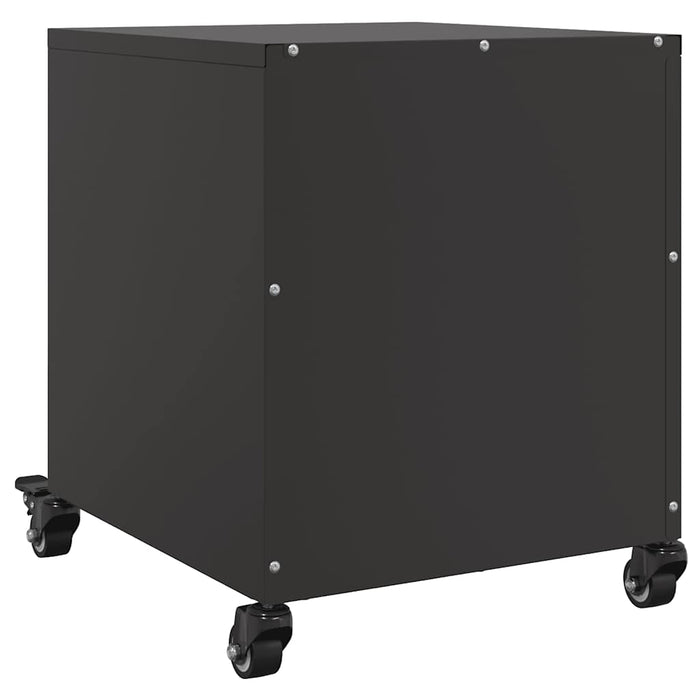 Comodini 2 pz Neri 36x39x43,5 cm in Acciaio 846627