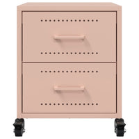 Comodino Rosa 36x39x43,5 cm in Acciaio 846628