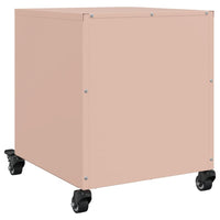 vidaXL Comodini 2 pz Rosa 36x39x43,5 cm in Acciaio