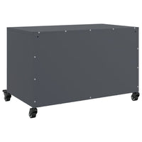 Mobile TV Antracite 68x39x43,5 cm in Acciaio Laminato a Freddo 846640