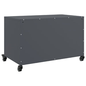 Mobile TV Antracite 68x39x43,5 cm in Acciaio Laminato a Freddo 846640