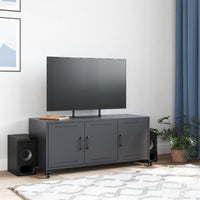 Mobile TV-Credenza TV-Console TV Antracite 100,5x39x43,5 cm Acciaio 260871