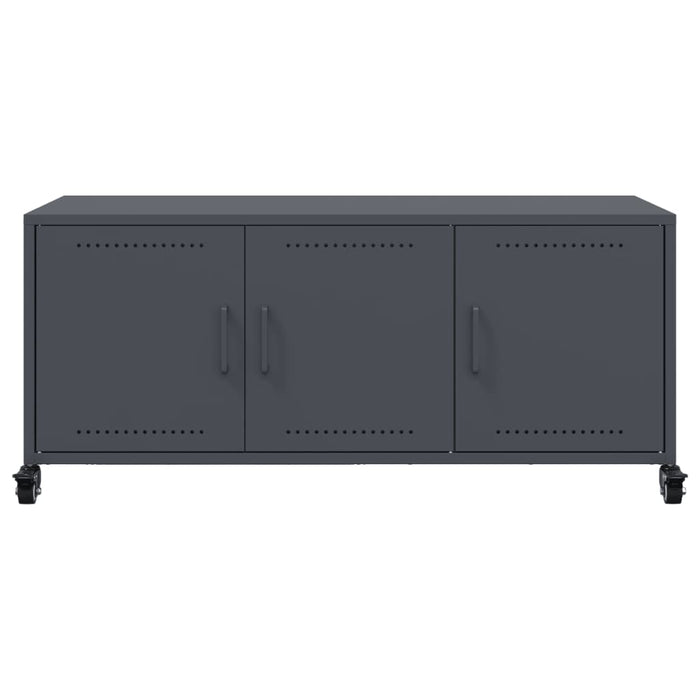 Mobile TV-Credenza TV-Console TV Antracite 100,5x39x43,5 cm Acciaio 260871