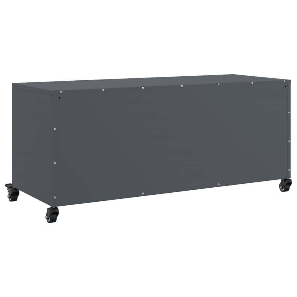 Mobile TV-Credenza TV-Console TV Antracite 100,5x39x43,5 cm Acciaio 260871
