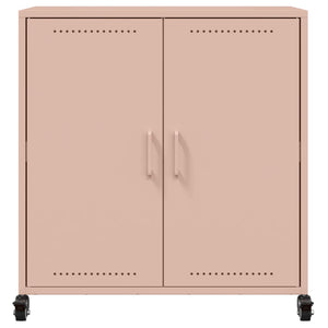 vidaXL Credenza Rosa 68x39x72 cm in Acciaio