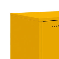 Credenza Giallo Senape 68x39x72 cm in Acciaio