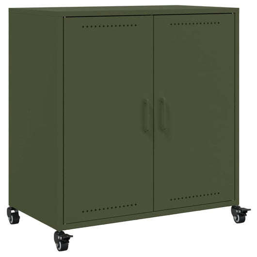Credenza Verde Oliva 68x39x72 cm in Acciaio 846660