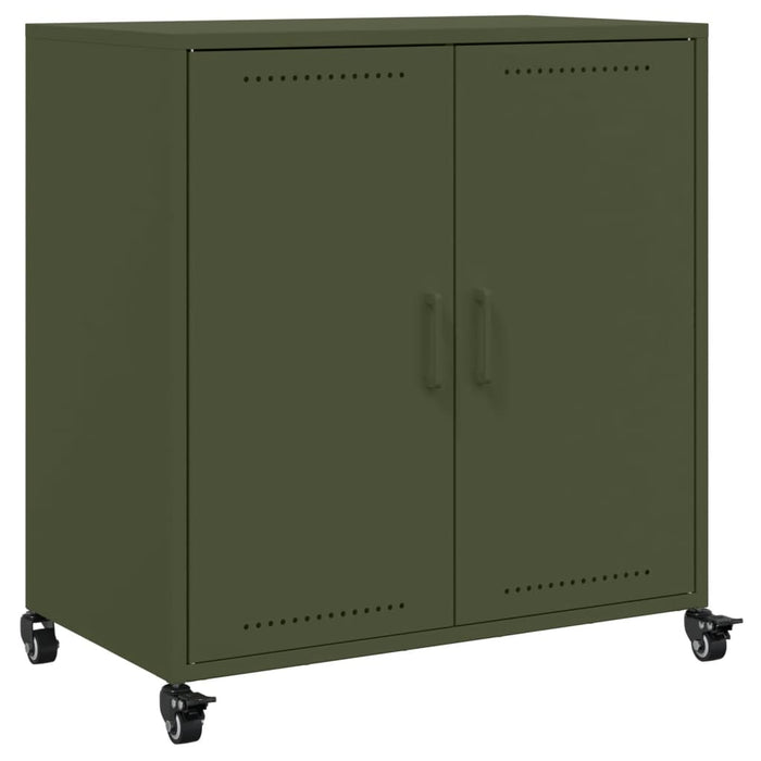 Credenza Verde Oliva 68x39x72 cm in Acciaio 846660