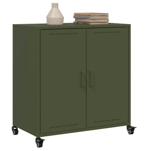 Credenza Verde Oliva 68x39x72 cm in Acciaio 846660