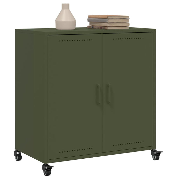 Credenza Verde Oliva 68x39x72 cm in Acciaio 846660