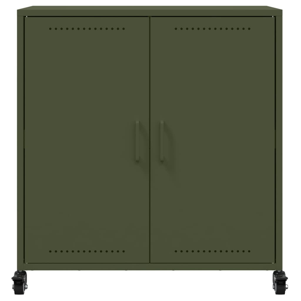 Credenza Verde Oliva 68x39x72 cm in Acciaio 846660