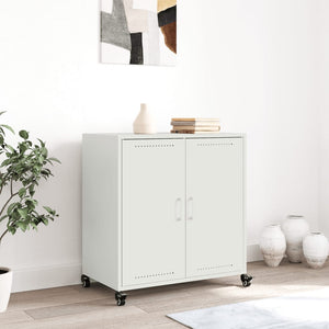 Credenza Bianca 68x39x72 cm in Acciaio 846661