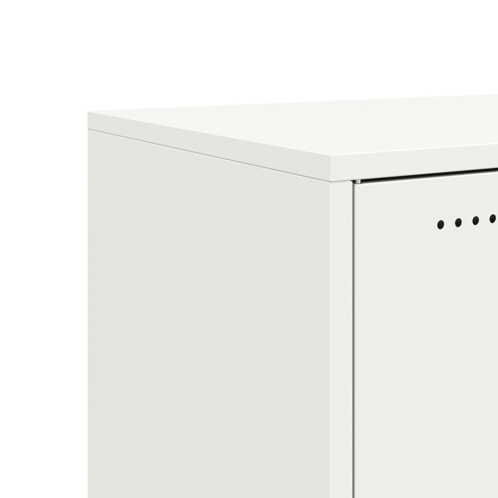 Credenza Bianca 68x39x72 cm in Acciaio 846661