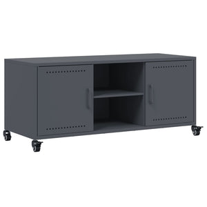 Mobile TV-Credenza TV-Console TV Antracite 100,5x39x43,5 cm Acciaio 552721