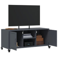 Mobile TV-Credenza TV-Console TV Antracite 100,5x39x43,5 cm Acciaio 552721