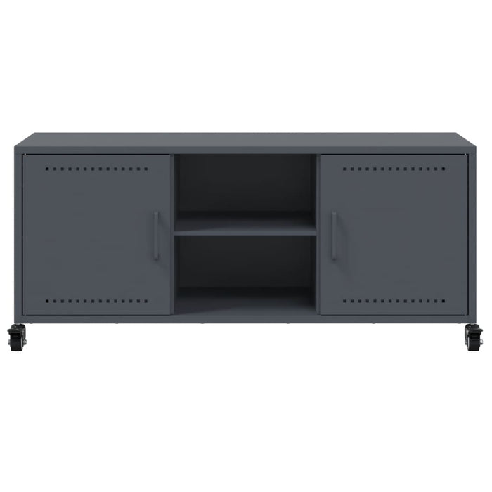 Mobile TV-Credenza TV-Console TV Antracite 100,5x39x43,5 cm Acciaio 552721