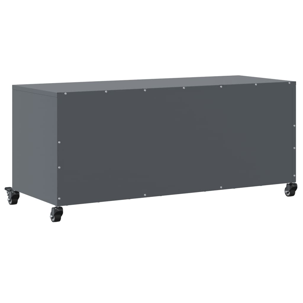 Mobile TV-Credenza TV-Console TV Antracite 100,5x39x43,5 cm Acciaio 552721