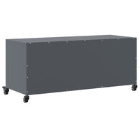 Mobile TV-Credenza TV-Console TV Antracite 100,5x39x43,5 cm Acciaio 552721