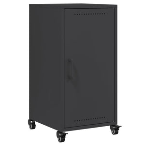 vidaXL Credenza Nera 36x39x72 cm in Acciaio