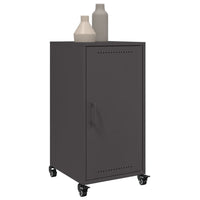 vidaXL Credenza Nera 36x39x72 cm in Acciaio