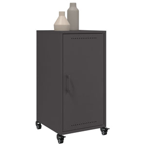 vidaXL Credenza Nera 36x39x72 cm in Acciaio