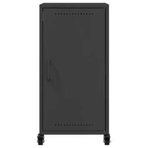 vidaXL Credenza Nera 36x39x72 cm in Acciaio