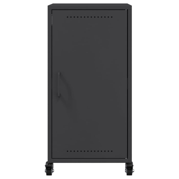 vidaXL Credenza Nera 36x39x72 cm in Acciaio