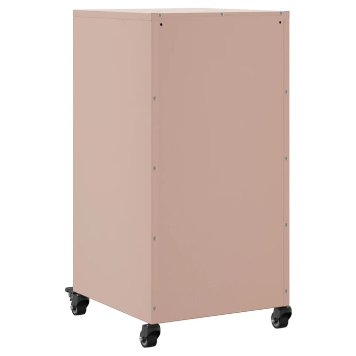 vidaXL Credenza Rosa 36x39x72 cm in Acciaio