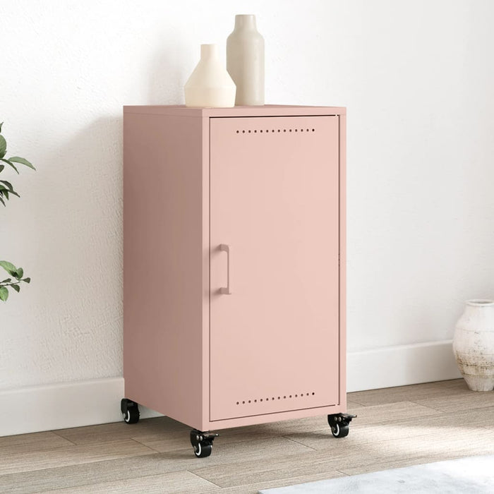 vidaXL Credenza Rosa 36x39x72 cm in Acciaio