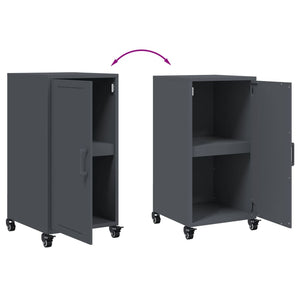 vidaXL Credenza Antracite 36x39x72 cm in Acciaio