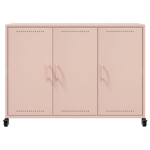 vidaXL Credenza Rosa 100,5x39x72 cm in Acciaio