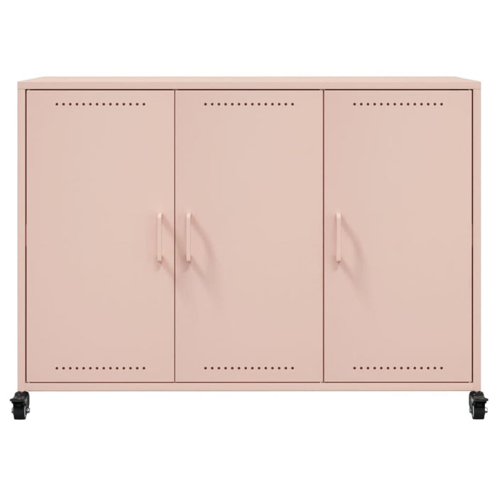 vidaXL Credenza Rosa 100,5x39x72 cm in Acciaio