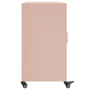 vidaXL Credenza Rosa 100,5x39x72 cm in Acciaio
