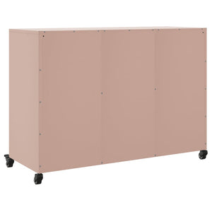 vidaXL Credenza Rosa 100,5x39x72 cm in Acciaio