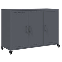 vidaXL Credenza Antracite 100,5x39x72 cm in Acciaio