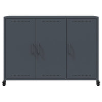 Credenza Antracite 100,5x39x72 cm in Acciaio Laminato a Freddo 846682