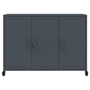 Credenza-Buffet-Armadio da cucina Antracite 100,5x39x72 cm in Acciaio