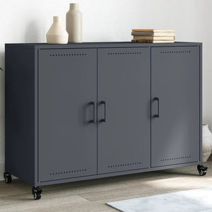 vidaXL Credenza Antracite 100,5x39x72 cm in Acciaio