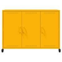 Credenza Giallo Senape 100,5x39x72 cm in Acciaio 846683