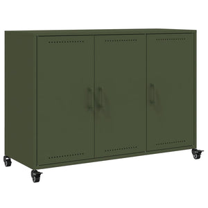 Credenza Verde Oliva 100,5x39x72 cm in Acciaio